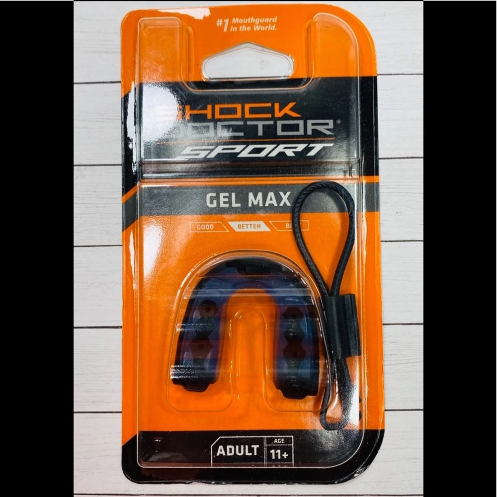 Shock Doctor Sport Gel Max Mouthguard Black Blue
